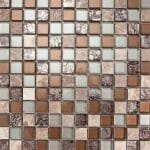 AnneCY 1 AnneCY is a glass and stone mosaic mix mosaic tile with the glossy finish. Great way to add colors to the kitchen, vanity backsplash, and bathroom walls.