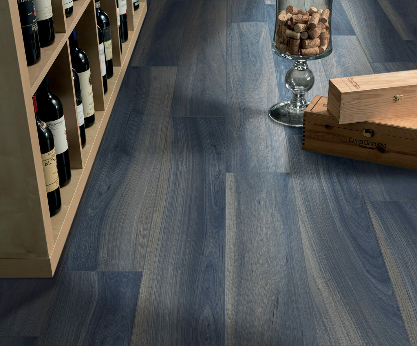 8x48 Gardenia Blue Wood Tile Tiles, Blue Wood Effect Laminate Flooring