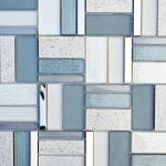 Helsinki Baltic Mix Mosaic Tile 1 Helsinki Baltic Glass And Metal Mixed Mosaic Tile For Kitchen Backsplash and bathrooms
