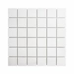 White Dolomite square mosaic tile for shower floors and wall, kitchen backsplash, bathroom wall or floors