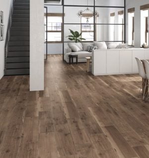 8x48 porcelain wood looking tile from Spain with a design that blends the natural with the modern