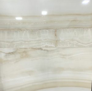 high-end polished porcelain tile with the look of semi-precious stone