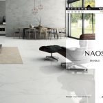 white porcelain tile that looks like Carrara marble in matte finish