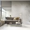 48x48 polished tile Blanco Ibiza on the wall and floor