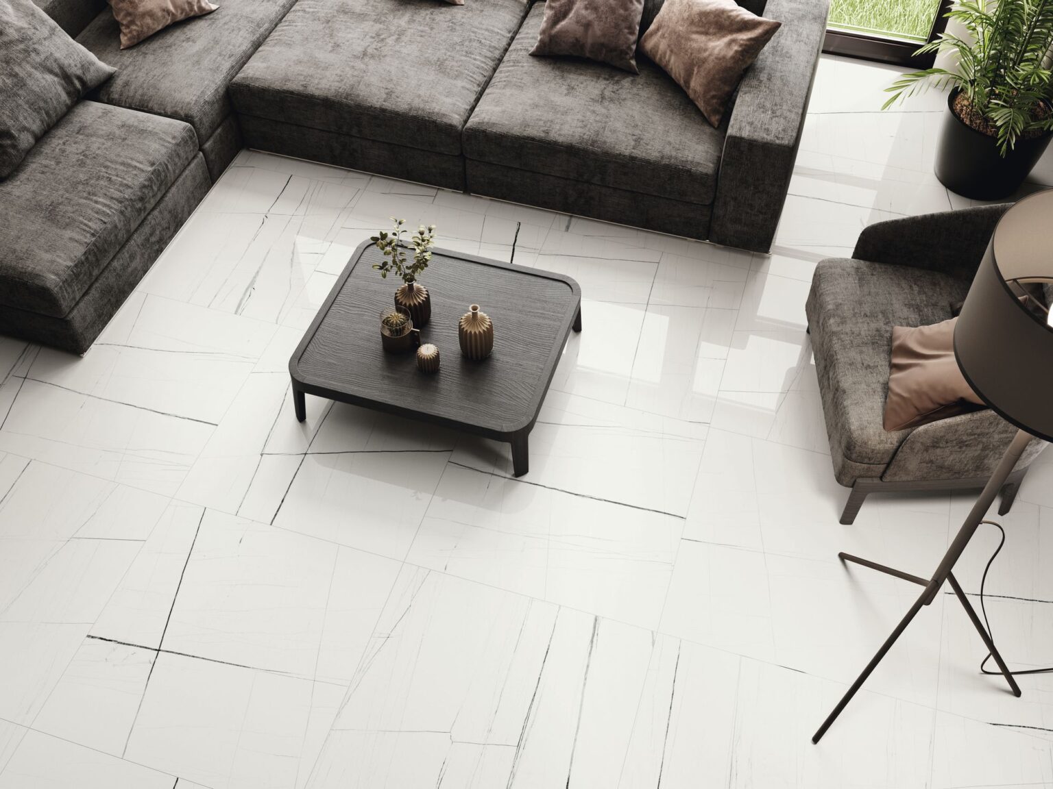 48x48 Sahara White Polished Tile - Tiles & Stone Warehouse