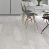 Gray wood look tile Palio White is a modern tile that has some concrete look elements.
