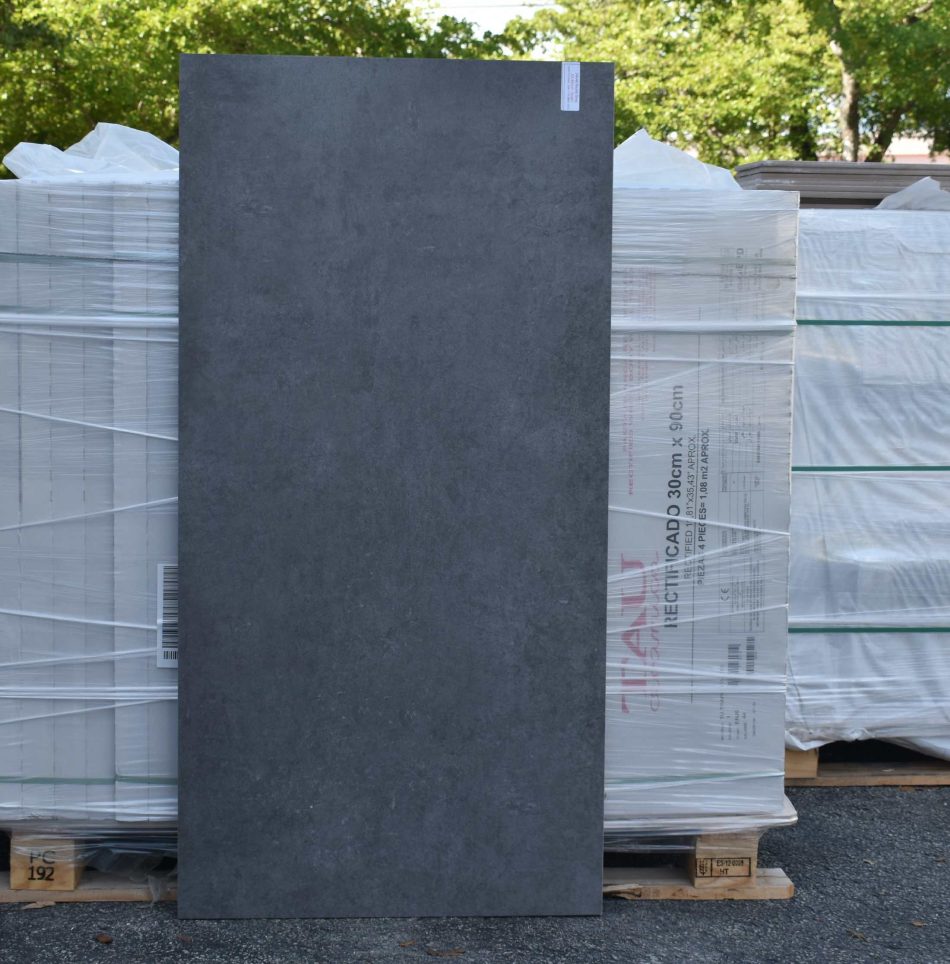 Atelier Lux Graphite high-traffic colored-body porcelain tile