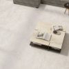 Travertine look tile Cascade White 48x48
