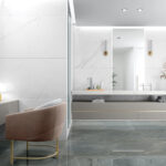 most liked white porcelain tile Baranello in the 30x60 large size