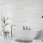 Porcelain tile that looks like white wood