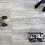 Rennes White 10x60 whitewashed wood-look porcelain tile