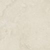 Light travertine tile looks natural.