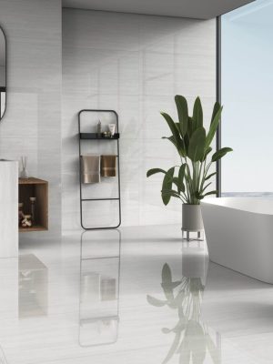Fortune Pearl: 24x48 polished travertine look tile polished