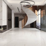 porcelain tile with the look of Italian Statuario marble