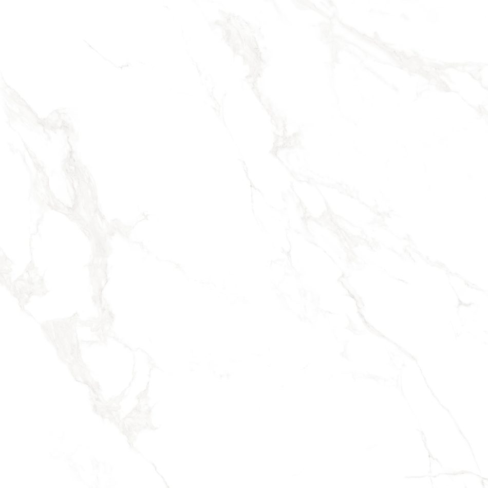 48x48 tile design like white Carrara marble"soft gray veining over a white surface like