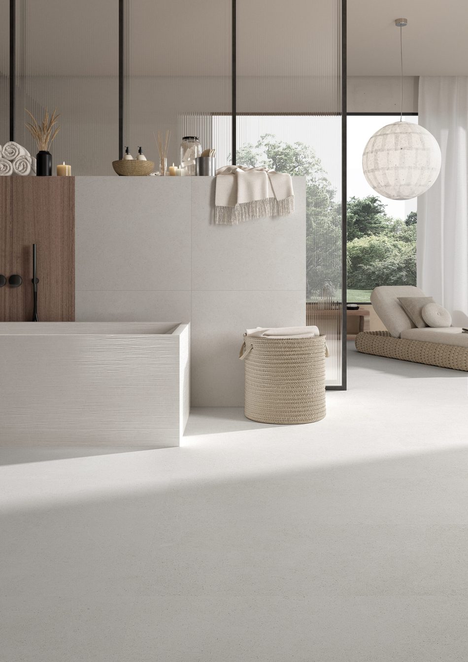 Modern limestone tile for elegant and calming designs