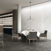 Blanco Ibiza as the wall tile in a high-end restaurant