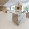 Portland Stone Beige 24x48-porcelain tile Modern Kitchen setting.