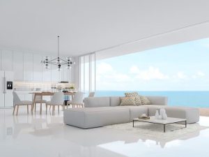 Discover the plain beauty of white with 48x48 Snow White tile.