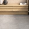 Tahoe Grey Concrete Look Tile as bedroom floor tile
