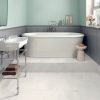 bathroom picture with matte Finish 48x48 The Elite Porcelain Tile in tape color and onyx design