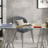 Atelier Lux Ash: 24x48 concrete look tile in an office space