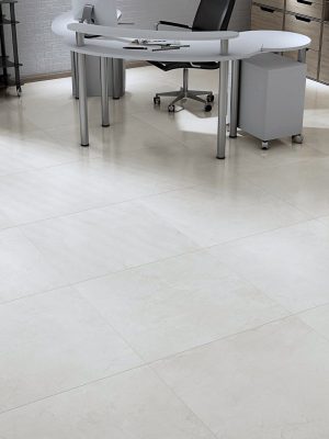 White Swan 32x32 tile in a modern office