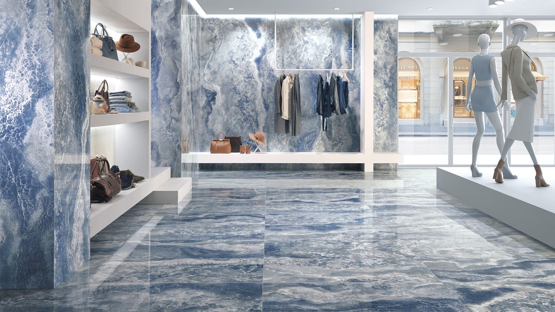 the-interiror-walls-and-flooors-of-a-high-end-boutique-with-Large-Format-onyx-look-tile-in-blue-color