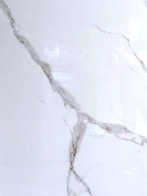 48x48 Calacatta marble look budget tile
