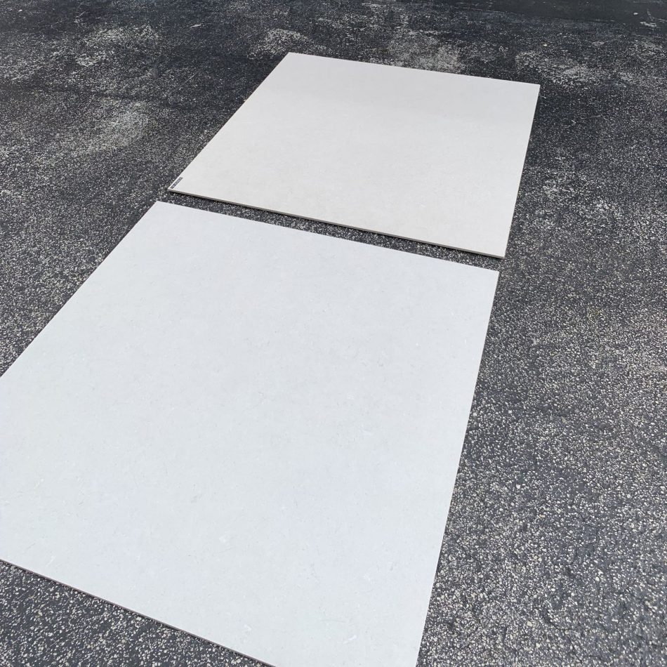 Color comparison: Nordic Bone on the right vs Nordic White on the left