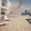 9x47 Sabik Beige around a pool deck