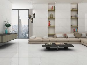 Tile Design Ideas 1 Spacious room looking inviting with light color floor tiles