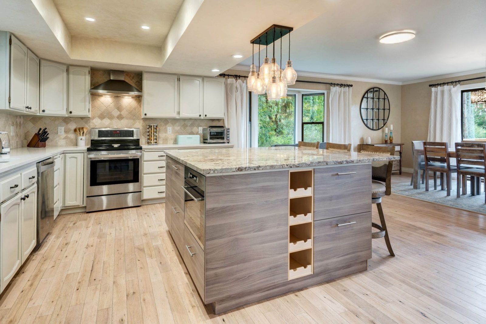 Kitchen Tile Design Ideas 53 Spacious kitchen with modern rustic design
