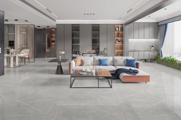 Spacious modern living room with elegance.