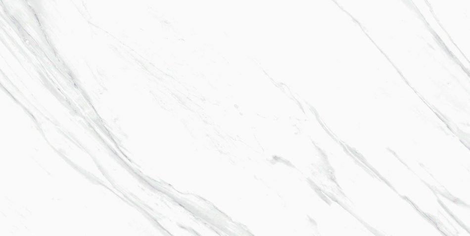 Blanco Ibiza 24×48 matte tile faces showing directional diagonal grey marble veining