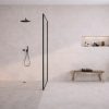 Aura White 48x48 wall 63x63 floor in a modern bathroom
