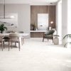 Spacious-floor-with-Aura-White-63x63 limestone look tile