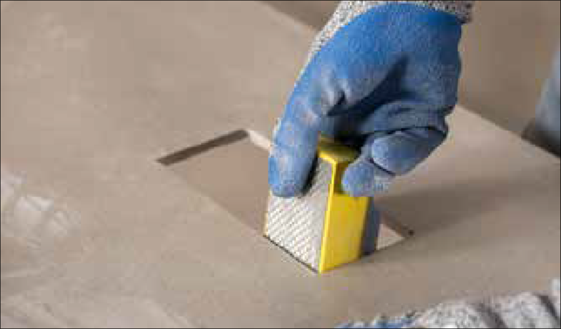 Ceramic and Porcelain Tile Installation Guide 32 smoothening the sharp edges of big holes in a tile
