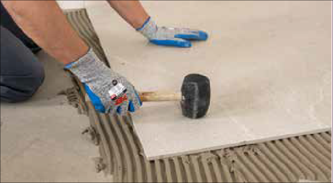 Ceramic and Porcelain Tile Installation Guide 41 tapping on the the tile to prevents holes between the tile and floor