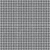 Detailed view of Intarsi Pablo 24x48 porcelain tiles showing the black and white interlocking geometric inlay pattern.