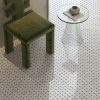 Intarsi Civita 24x48 mosaic look tile detail picture in a bathroom project