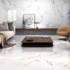 Calacatta Gold look tile Alba Polished in a living room